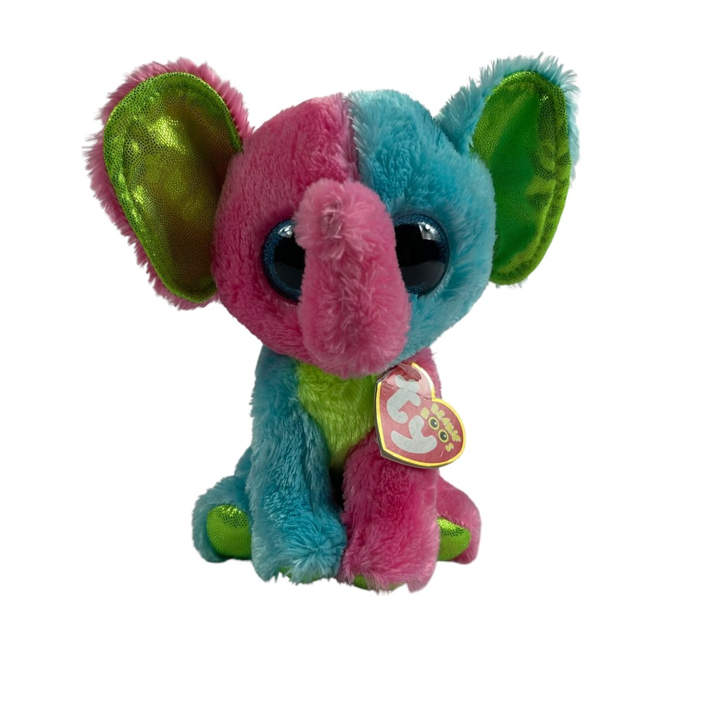 Ty Beanie Boos‎ Elfie Elephant Justice Plush 6" Stuffed Toy Lovey